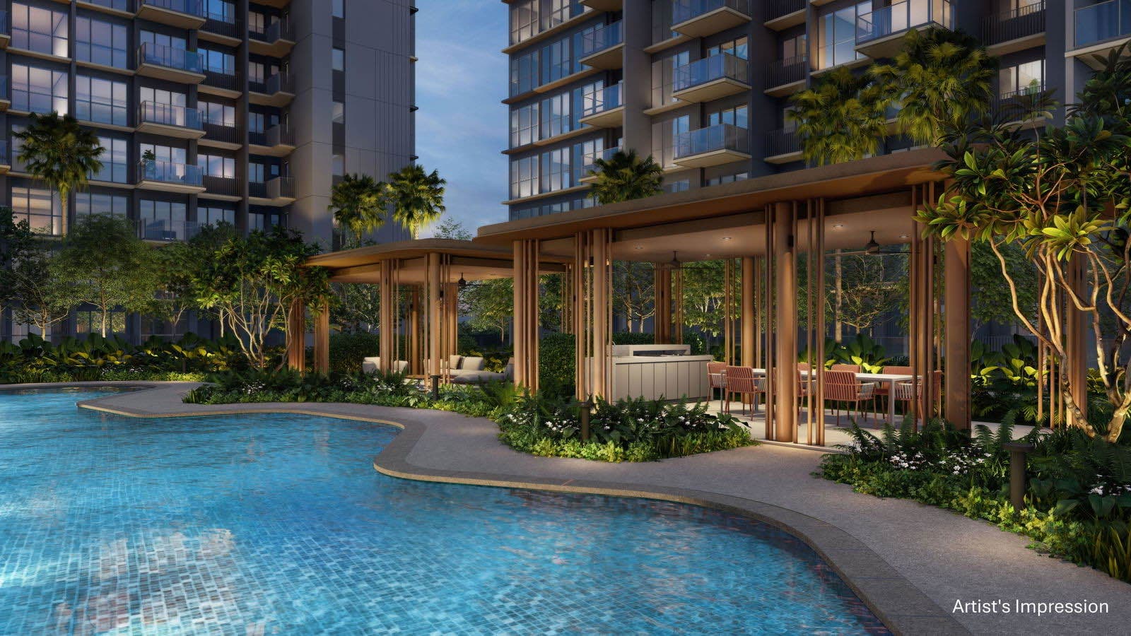 Developer render of the gastronomy pavilion