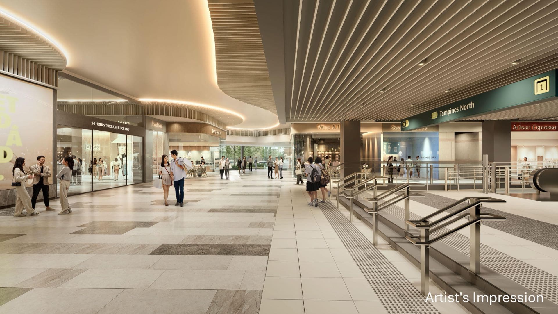 Developer render of the level-one direct access to the MRT