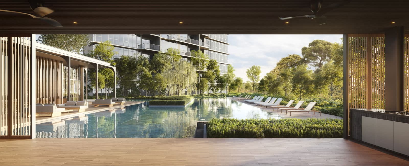 Developer render of the oasis function room
