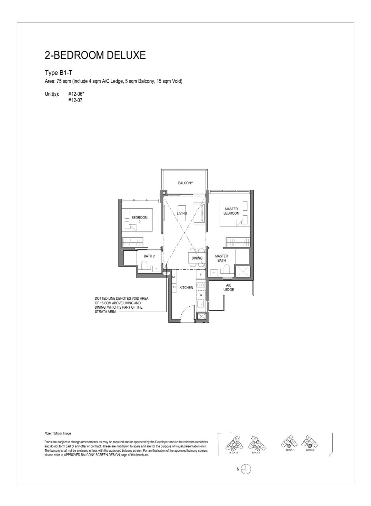 Type B1-T floor plan