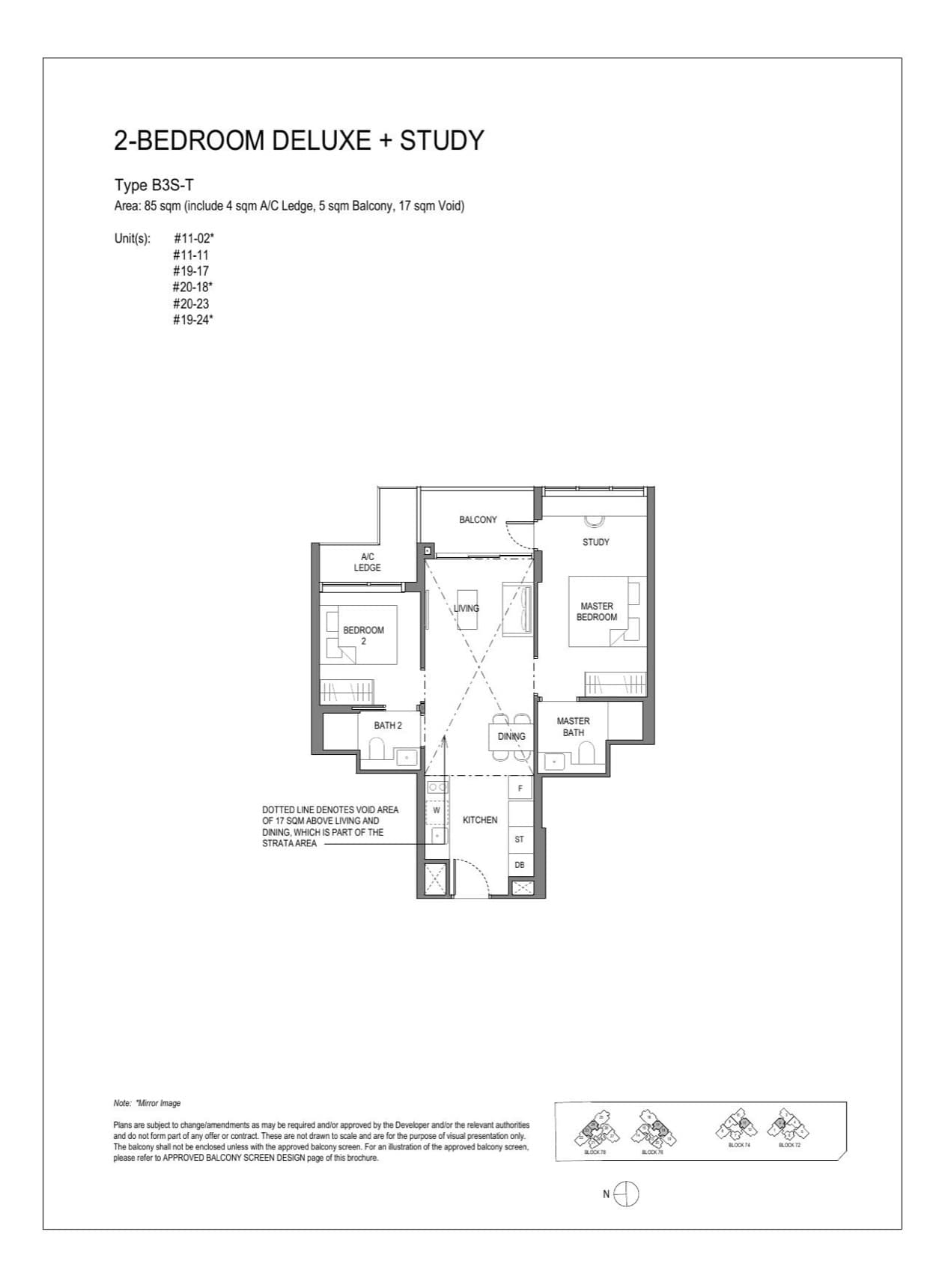 Type B3S-T floor plan
