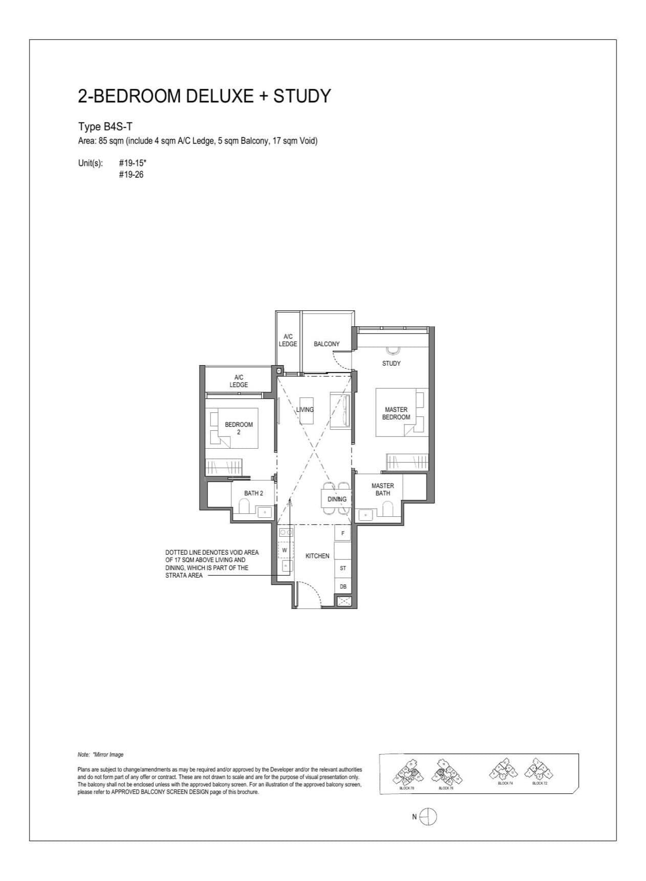 Type B4S-T floor plan