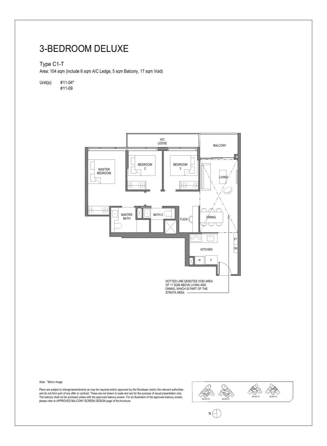 Type C1-T floor plan