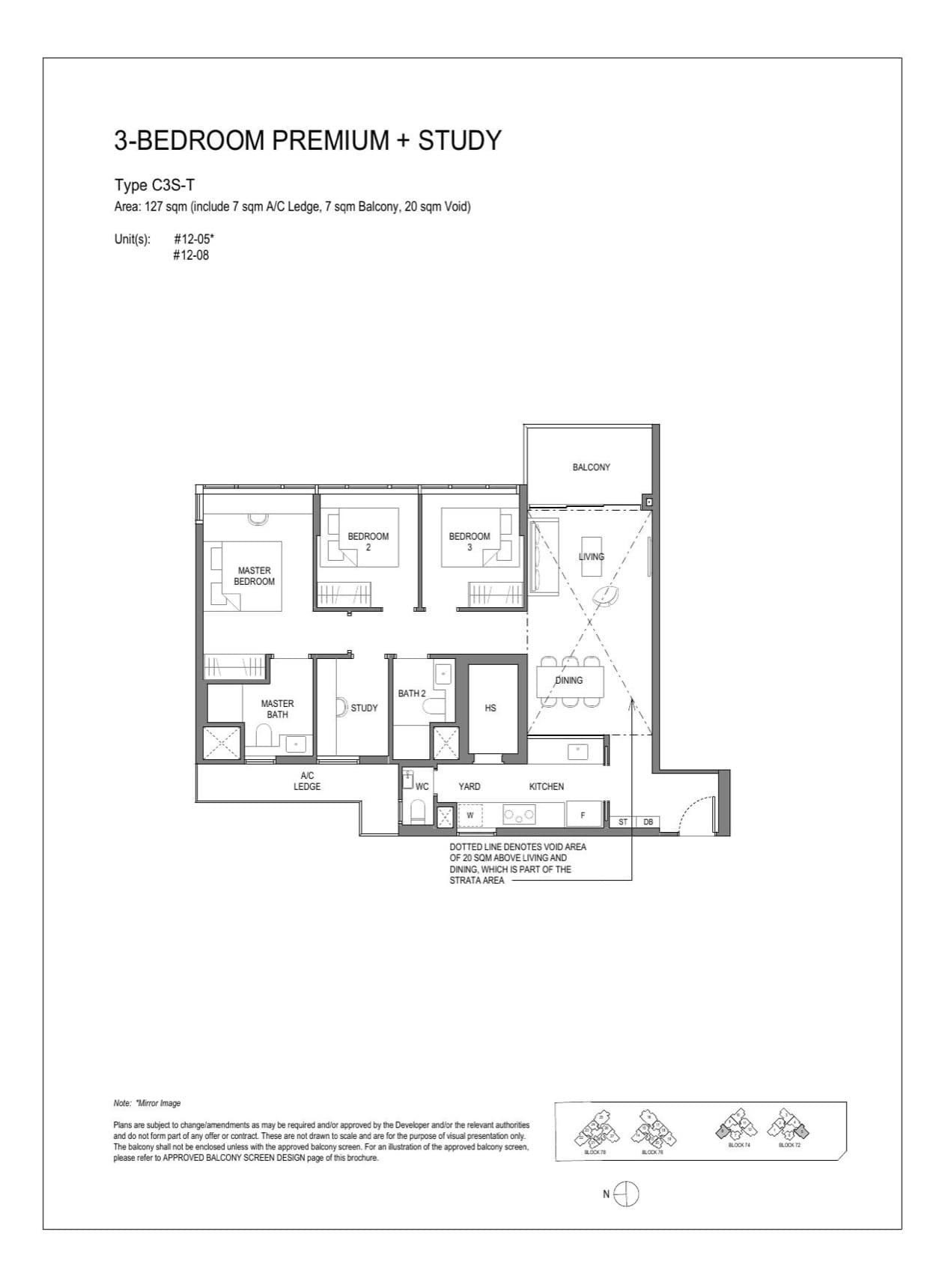 Type C3S-T floor plan